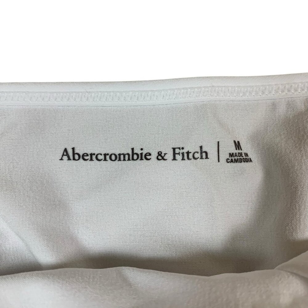 Abercrombie & Fitch White Sleeveless Smocked-Waist Dress - Picture 4 of 6